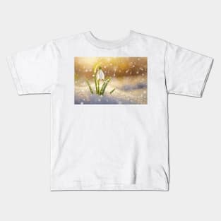 spring snowdrop Kids T-Shirt